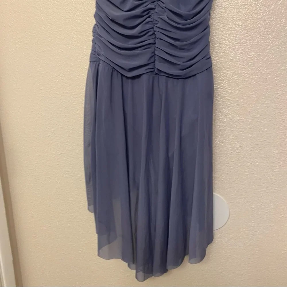 Weissman Dance costume slate blue dress beaded Touching Heaven 13434  LA adult